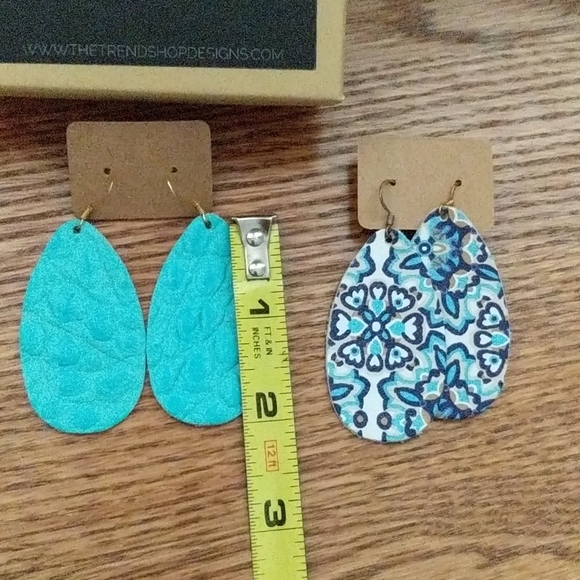 Trend Shop leather earrings - Picture 5 of 5